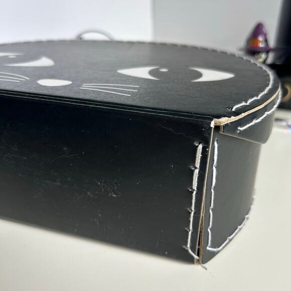 Halloween Lot Black Cat Box Candle Holder Cauldron Wand Spooky Decor - Picture 4 of 11